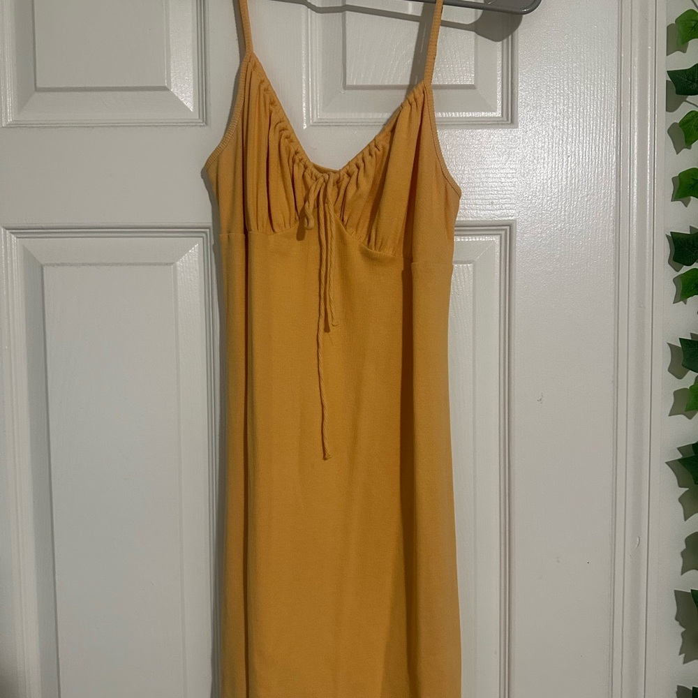 American Eagle Outfitters Yellow Mini Dress
